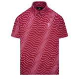 Cranberry Signature Polo - Wave Print