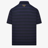 Black/Wild Grape Signature Polo - ESG Script Stripe