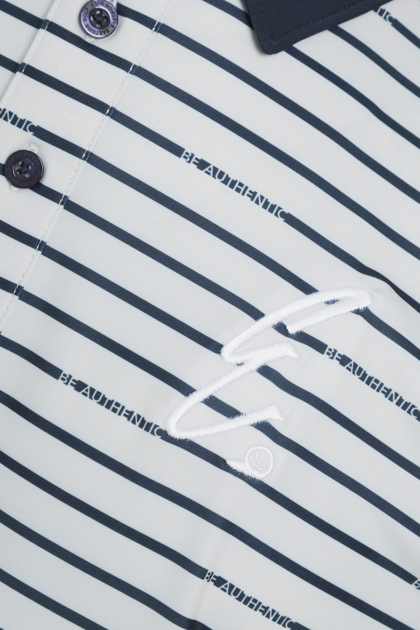 Signature Polo - Script Stripe Print – Eastside Golf
