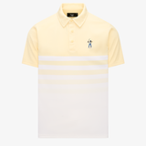 Snap Placket Polo V2 - Ombre Stripe Print