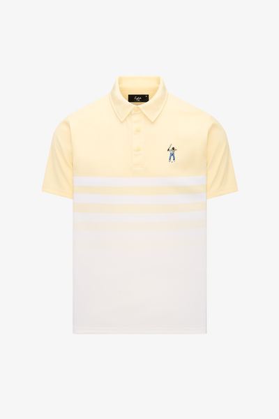Snap Placket Polo V2 - Ombre Stripe Print