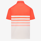 Snap Placket Polo - Ombre Stripe Print