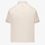 Snap Placket Polo - Tweed Print