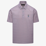 Snap Placket Polo - Triangle Dot Print