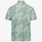 Sage Snap Placket Polo - Houndstooth