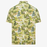 Course Camo Print Snap Placket Polo