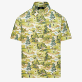Course Camo Print Snap Placket Polo