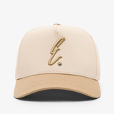 Jetstream/Khaki 5 Panel 2 Tone Hat - E Hat