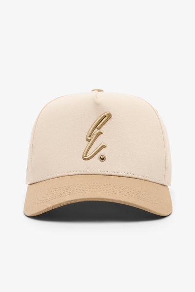 Jetstream/Khaki 5 Panel 2 Tone Hat - E Hat