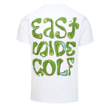 White Multi-Color Eastside Golf Mens On Course Print Tee Shirt