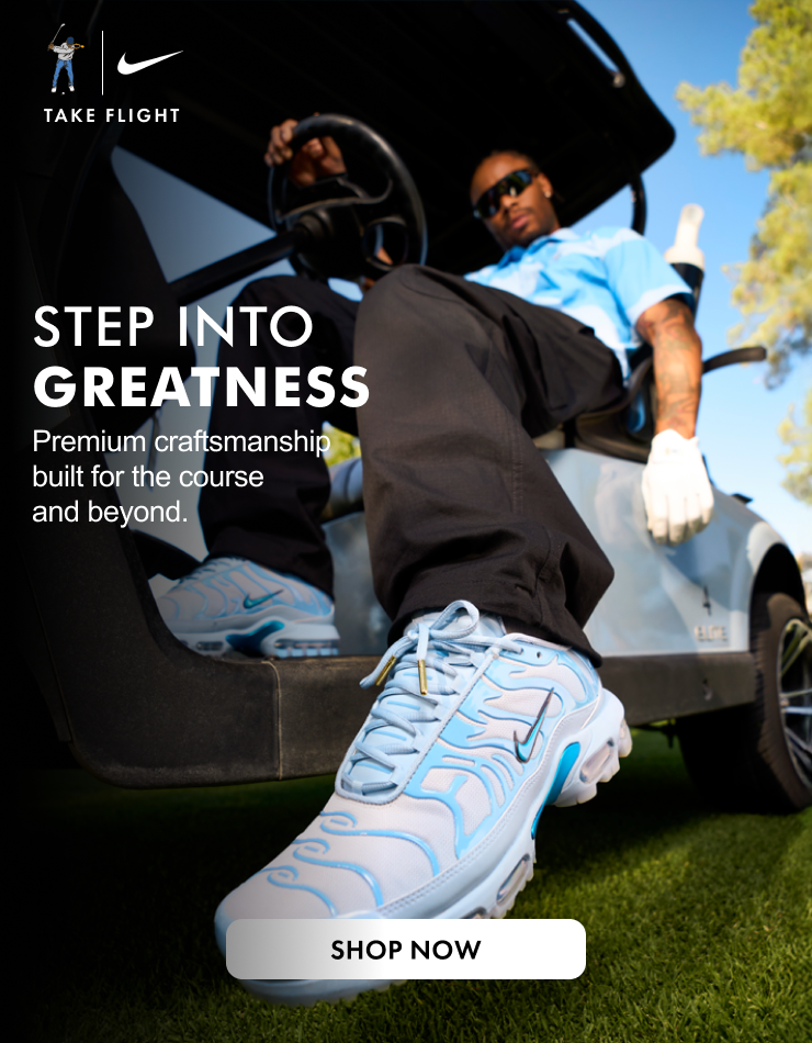 step into greatness. shop now