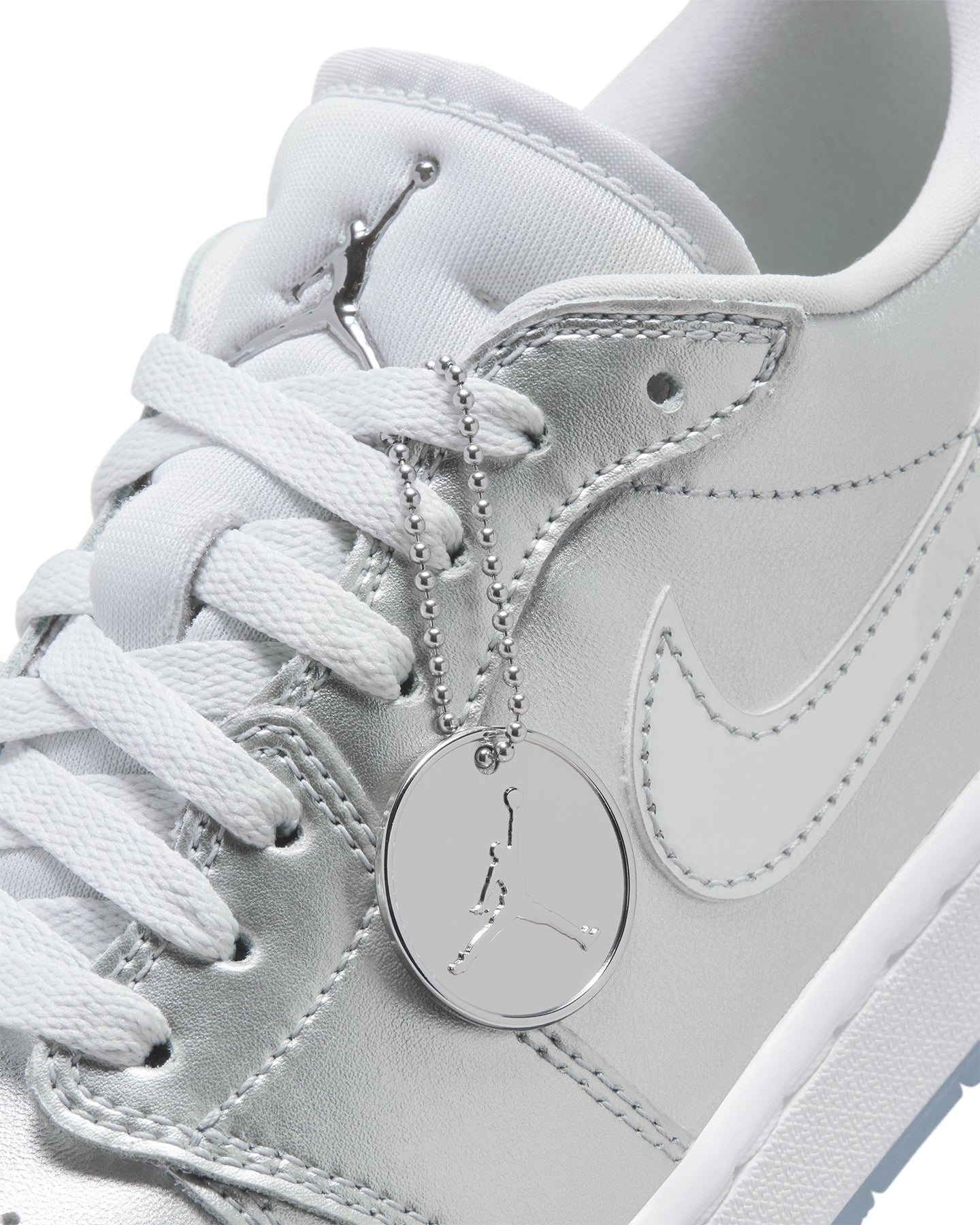 Air Jordan 1 Low Golf Men's "Gift Giving" Metallic Silver