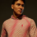 Pumice/Lava Siganture Hoodie - Wave Stripe