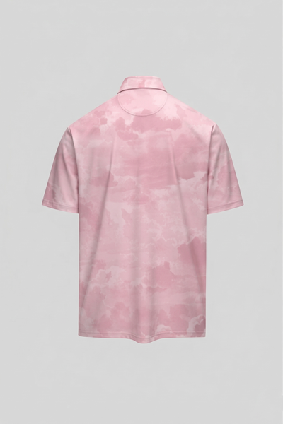 Snap Placket Polo v2 - Cloud Print