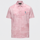Snap Placket Polo - Cloud Print