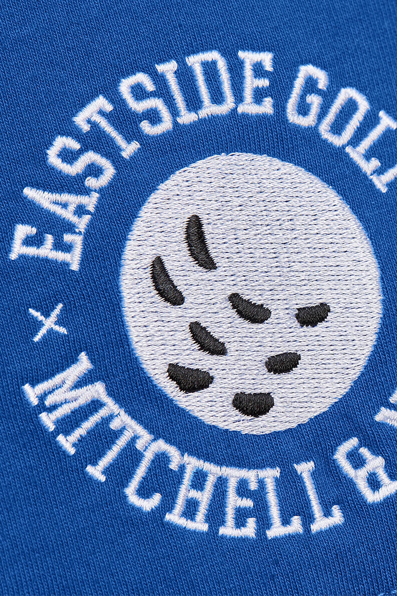 Navy Mitchell & Ness x Eastside Golf 3/4 Button Polo