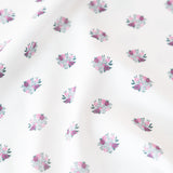 Bright White Snap Placket Polo - Floral Cluster