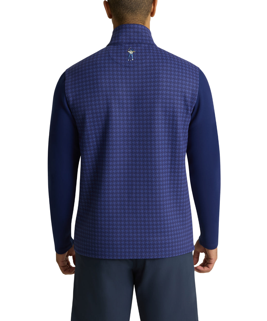 Navy Houndstooth