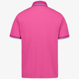 Fuschia Tip Pique Polo