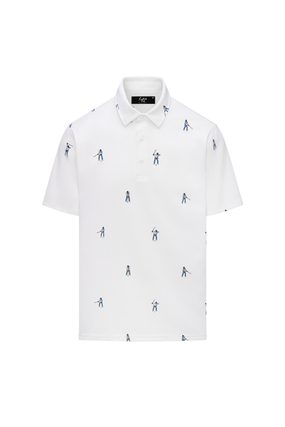 Snap Placket Polo v2 - Progression Print