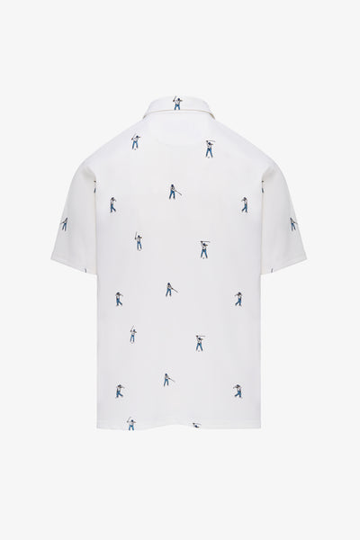 Snap Placket Polo v2 - Progression Print