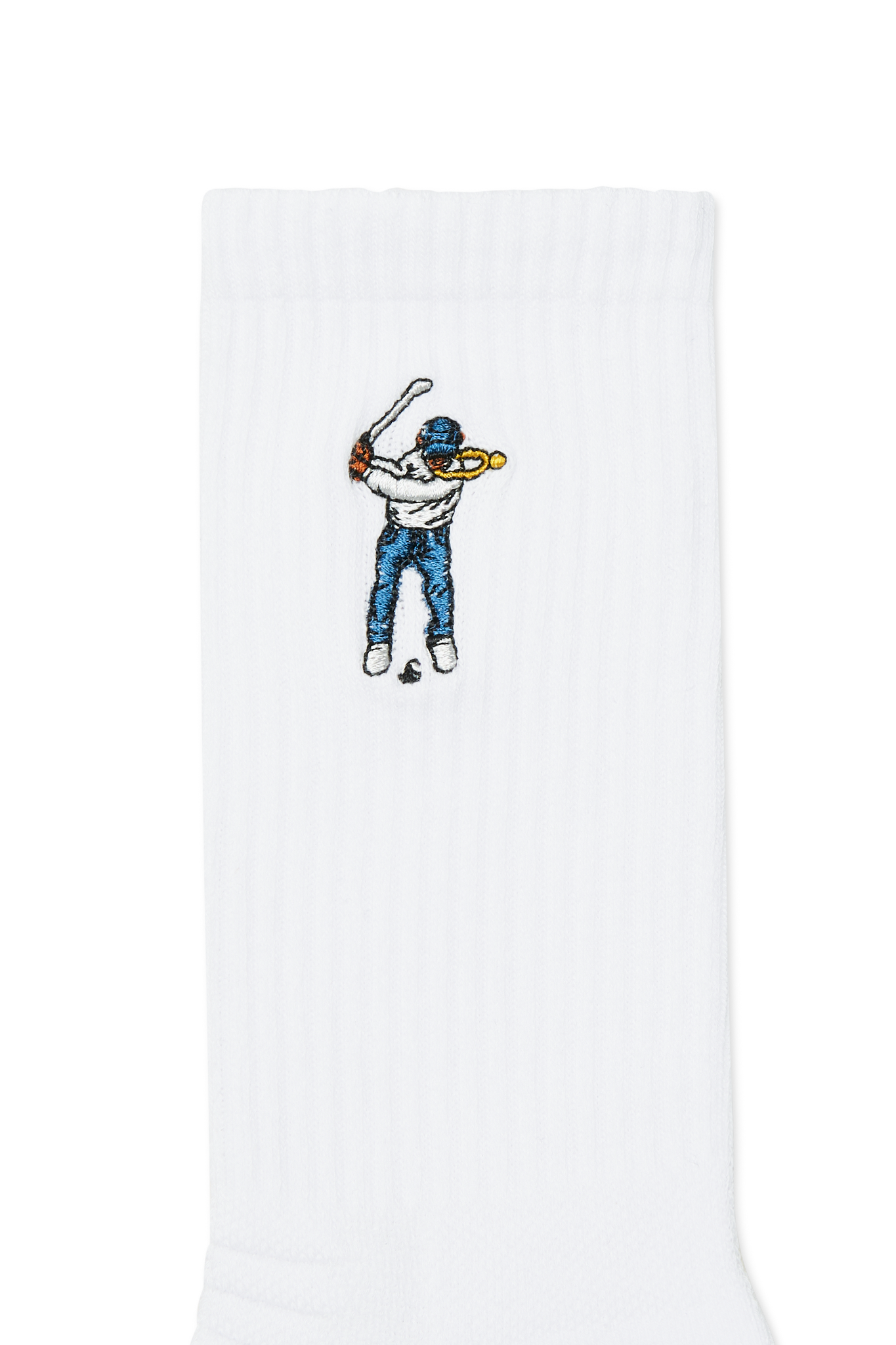 Eastside Golf Calf Height Logo Socks White