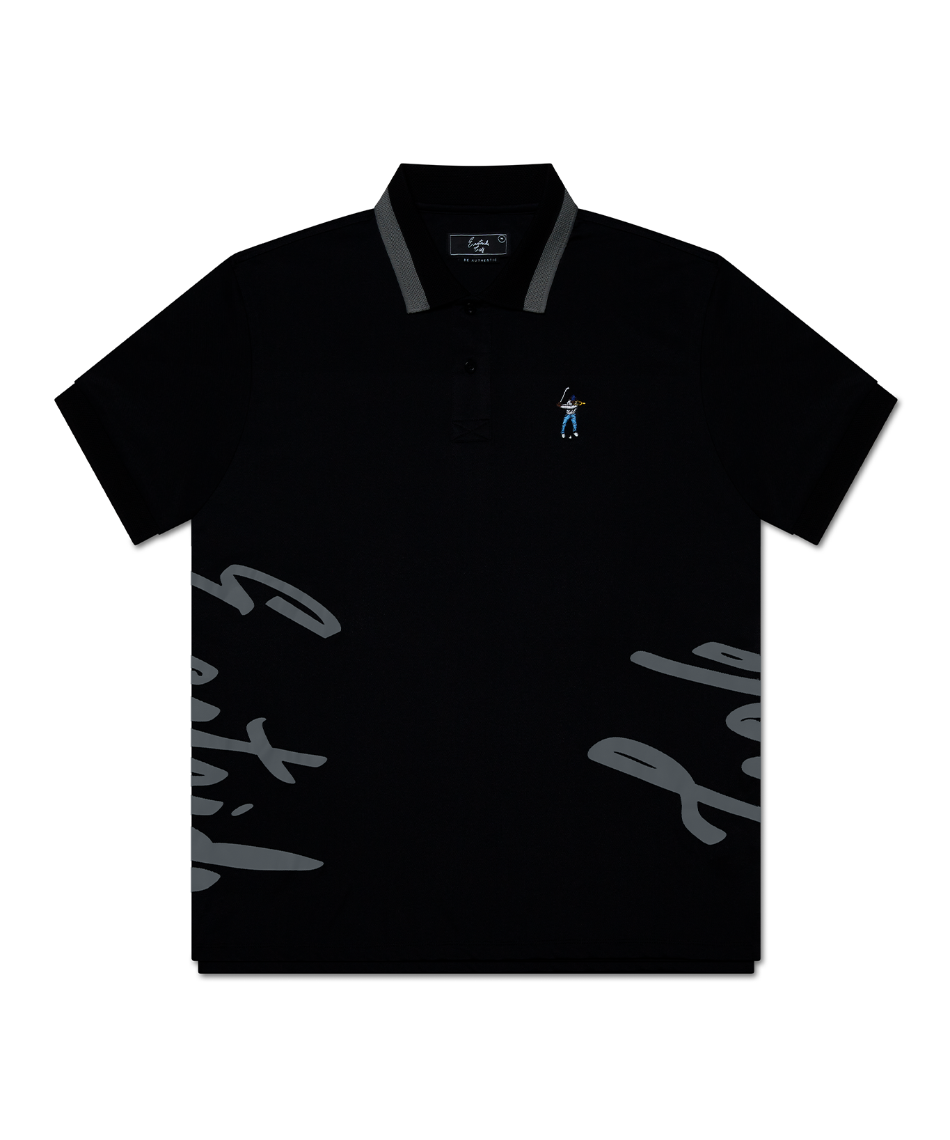 Black Eastside Golf Follow Through Polo Shirt