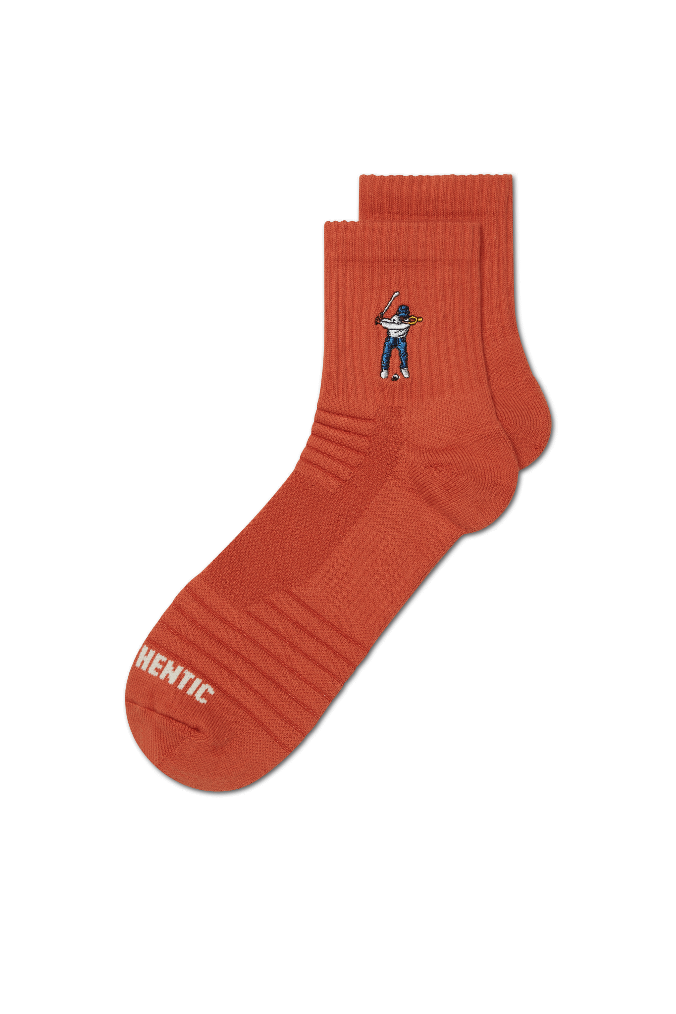 Eastside Golf Player Logo Ankle Height Socks Red Clay