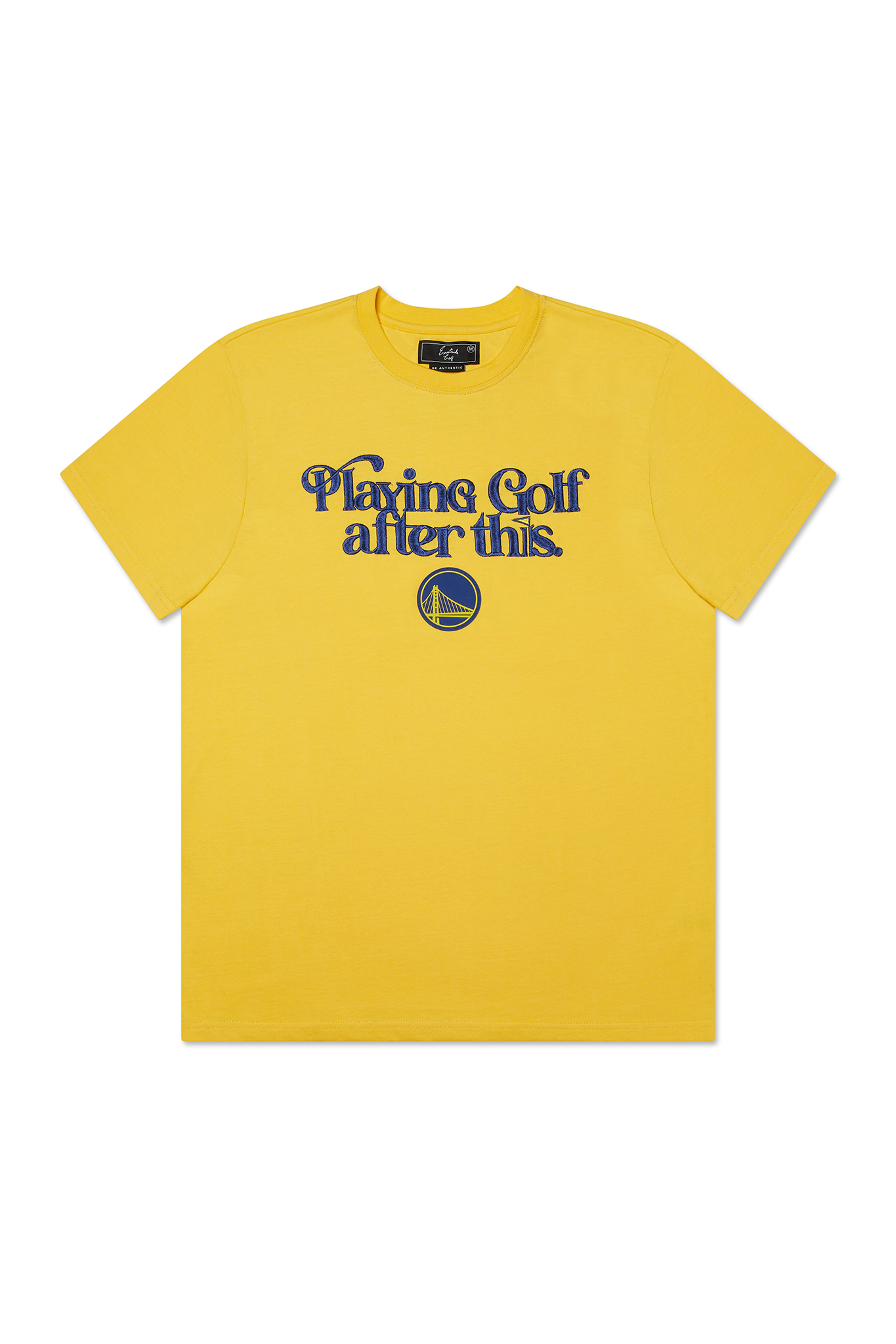 Eastside NBA- Playing Golf After This Warriors T-Shirt Yellow