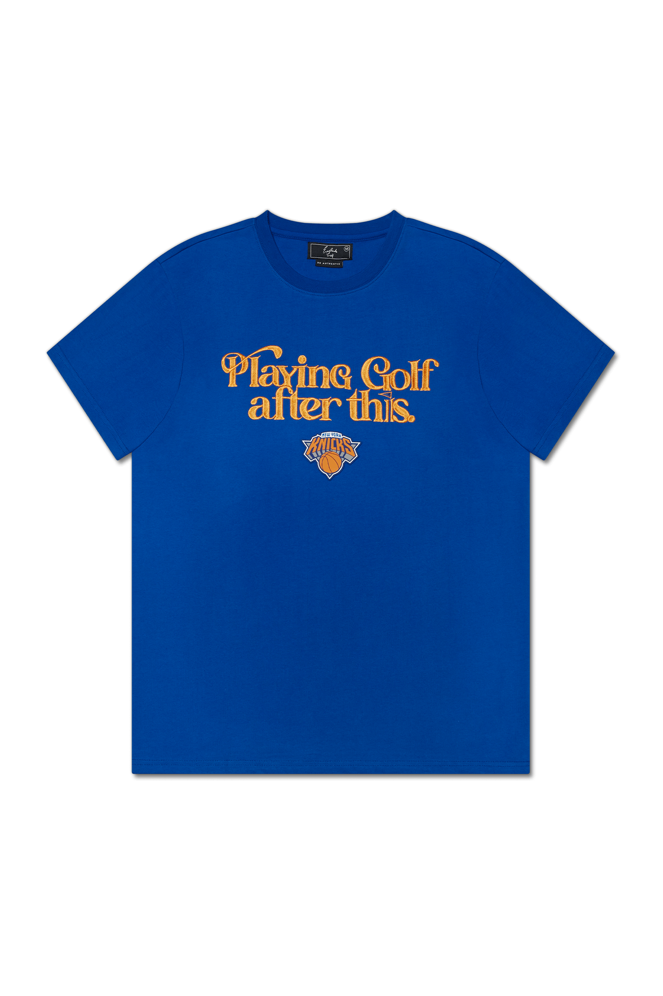 Eastside NBA-Playing Golf After This Knicks T-Shirt Blue