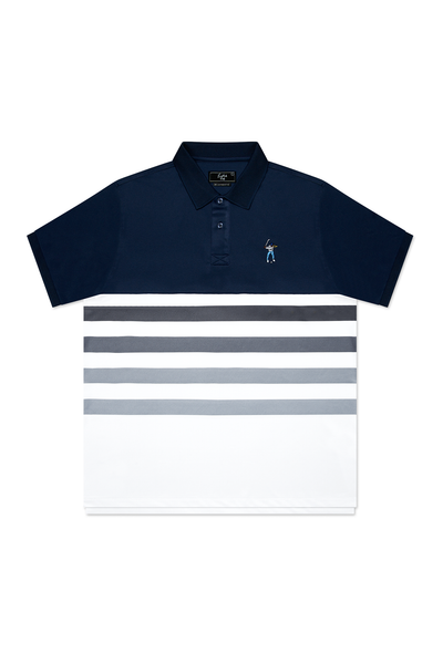 Eastside Golf Men's Gradient Stripe Polo Navy