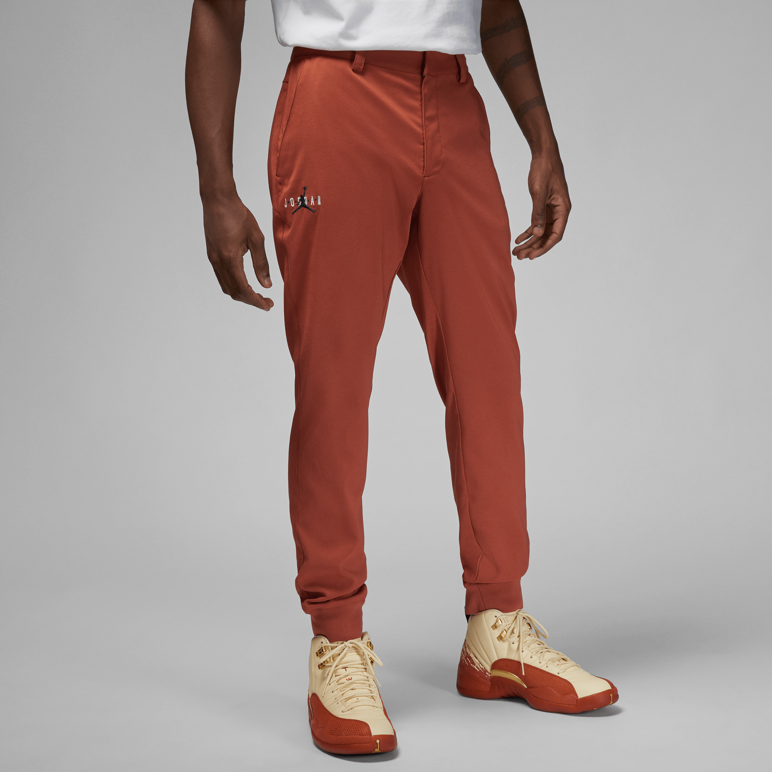 Red golf top pants nike