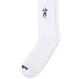 Calf Height Logo Socks White