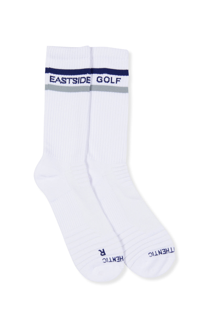 Eastside Golf Crew Sock White