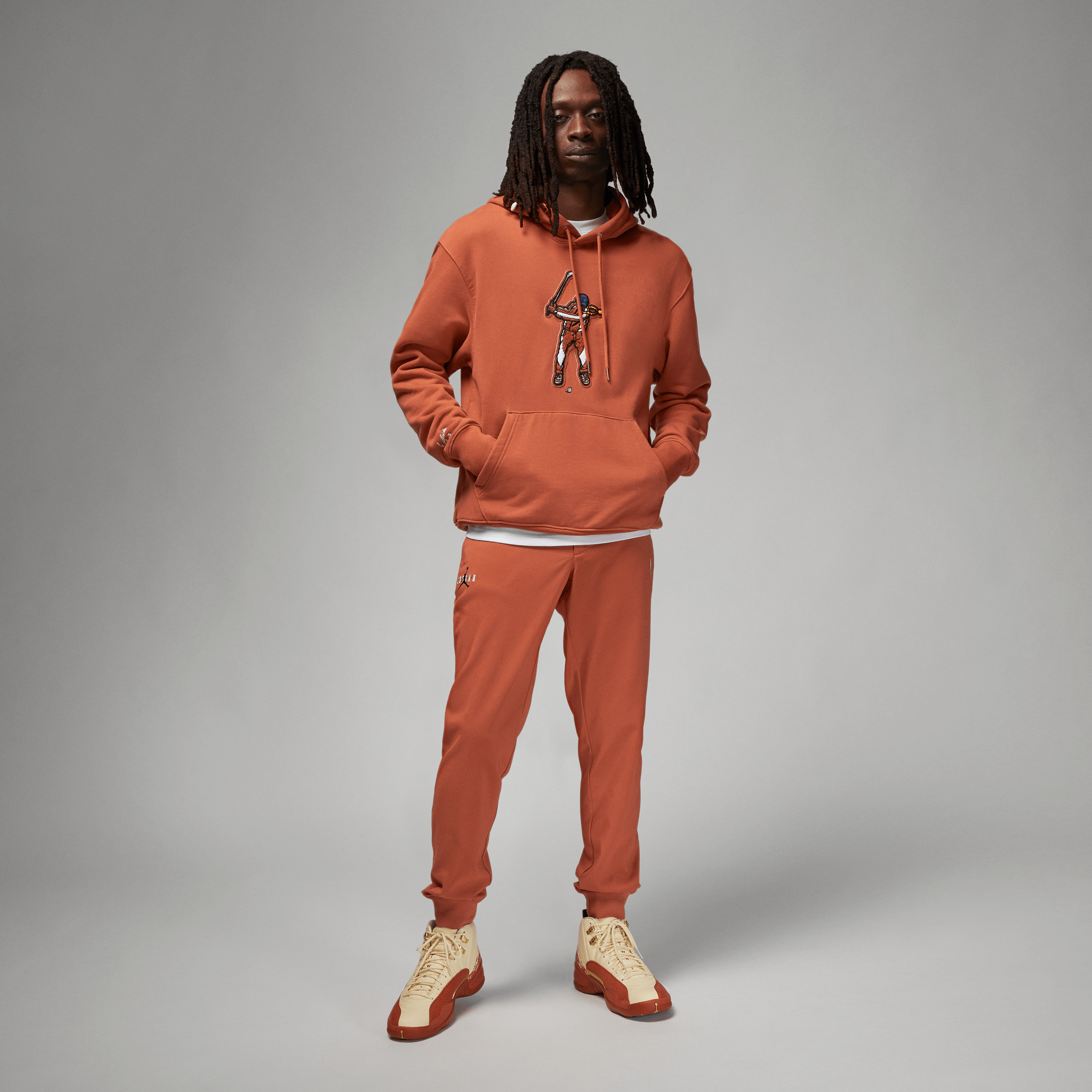 Eastside Golf x Jordan Men s Fleece Hoodie Red Clay