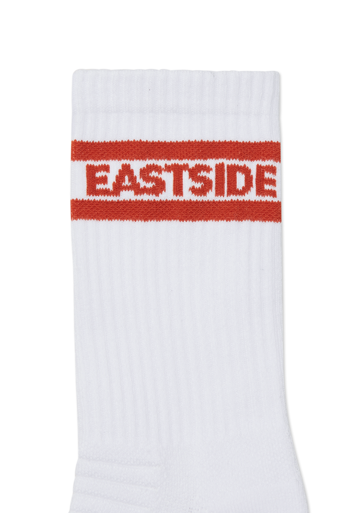 Eastside Golf Calf Height Script Socks White